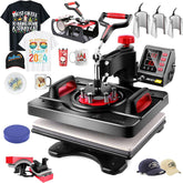 AKEYDIY 8 in 1 Heat Press Machine Professional Sublimation Machine 12" X 15" Swing